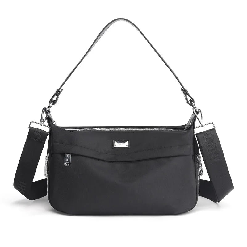 Nylon Crossbody Shoulder Bag for Women - Casual Handbag