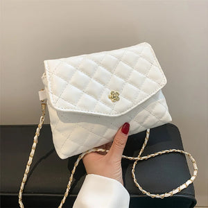 Women's Embroidered Thread Chain Bag Shoulder Crossbody Purse