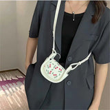 Women's Sweet Floral Shoulder Bag All-match Casual Small Square Bag