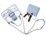 Women's PVC Transparent Handbag Female Sweet Solid Shoulder Crossbody Bag