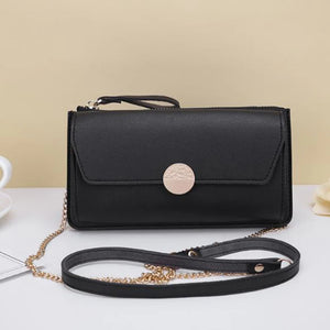 Women's Pu Leather Handbag Crossbody Bags For Ladies Solid Small Shoulder Bags