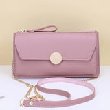 Women's Pu Leather Handbag Crossbody Bags For Ladies Solid Small Shoulder Bags