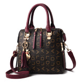 Women's Retro Letter One Shoulder Messenger Bag Large Capacity Handbag