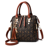 Women's Retro Letter One Shoulder Messenger Bag Large Capacity Handbag