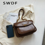 Oilskin Chain Bag Casual Shoulder Bag for Women
