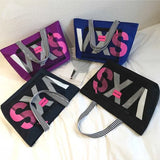 Women's Shoulder Bag Letter Dry Wet Separation Bag Large Capacity
