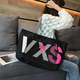 Women's Shoulder Bag Letter Dry Wet Separation Bag Large Capacity