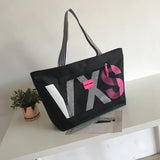 Women's Shoulder Bag Letter Dry Wet Separation Bag Large Capacity