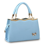 Women's Shoulder Bags PU Leather Bow Handbags Ladies Casual Large Capacity