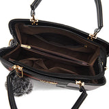 Women's Checkered One Shoulder Messenger Bag Texture Work Handbag