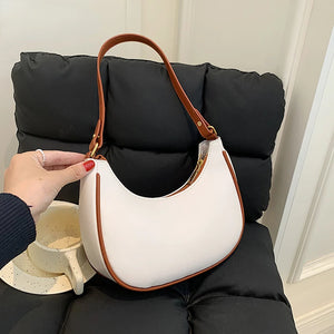 Small Clutch Handbag Retro PU Leather Shoulder Underarm Bag