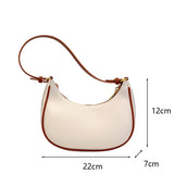 Small Clutch Handbag Retro PU Leather Shoulder Underarm Bag