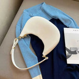 Small Clutch Handbag Retro PU Leather Shoulder Underarm Bag