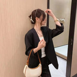 Small Clutch Handbag Retro PU Leather Shoulder Underarm Bag