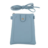 Women's Small Mobile Phone Bag PU Safety Shoulder Student Crossbody Bag