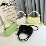 Women's Texture Handbag Shoulder Messenger Bag