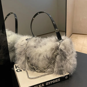 Women's Plush Chain Bag for Evening Party