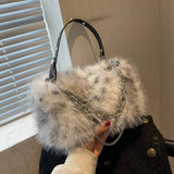 Women's Plush Chain Bag for Evening Party