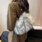 Women's Plush Chain Bag for Evening Party