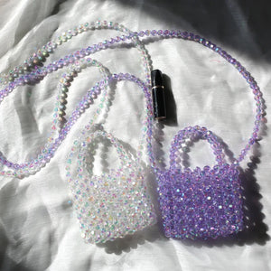 Women's Hand Woven Beaded Mini Purse Crossbody Bag