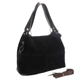 Flannel One-shoulder Messenger Bag Solid Zipper Female Handbag