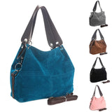 Flannel One-shoulder Messenger Bag Solid Zipper Female Handbag