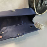 Women's Satin Evening Bag Clutch Handbag Crossbody Wedding Prom Purse