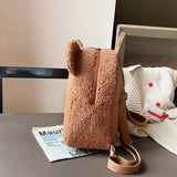 Women's Fleece Sherpa Bag Lovely Furry Backpack