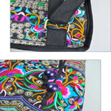 Floral Embroidered Backpack Travel Shoulder Rucksack Gift