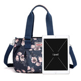 Floral Waterproof Large Shoulder Bag for Travel
