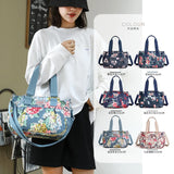 Floral Waterproof Large Shoulder Bag for Travel