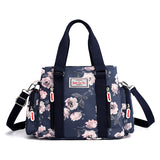 Floral Shoulder Bag Large Capacity Waterproof Top-handle Totebag