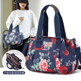 Floral Waterproof Large Shoulder Bag for Travel