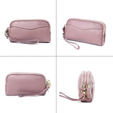 Women's Leather Wristlet Clutch Cell Phone Wallet Purse Handbag