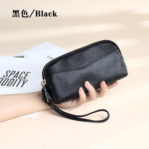 Women's Leather Wristlet Clutch Cell Phone Wallet Purse Handbag