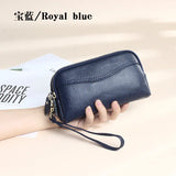 Women's Leather Wristlet Clutch Cell Phone Wallet Purse Handbag