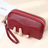 Women's Leather Wristlet Clutch Cell Phone Wallet Purse Handbag