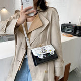 Women's Graffiti Shoulder Bag Crossbody Square Bag