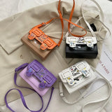 Women's Graffiti Shoulder Bag Crossbody Square Bag