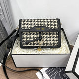 Women's Rhombic Lattice Small Square Shoulder Bag