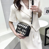Women's Rhombic Lattice Small Square Shoulder Bag