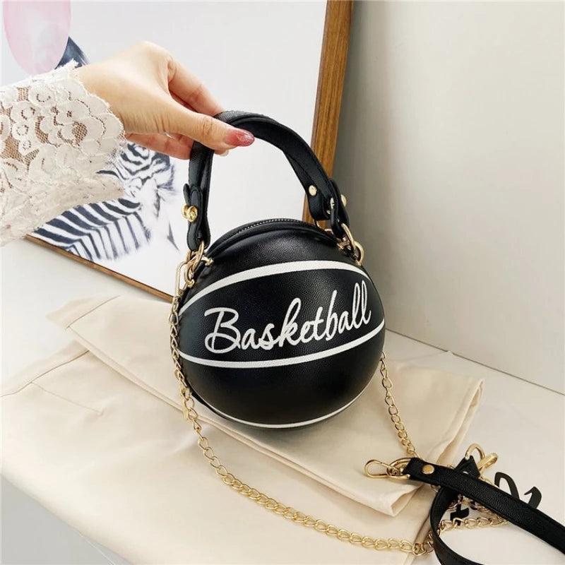 Women's Handbag Tennis Red Football Bag Personality Spoof Pink Basketball Bag