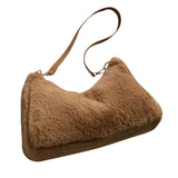 Women's All-Matching Shoulder Bag Large Capacity Plush-Tote Bag