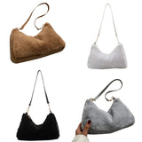 Women's All-Matching Shoulder Bag Large Capacity Plush-Tote Bag
