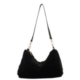 Women's All-Matching Shoulder Bag Large Capacity Plush-Tote Bag