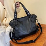 Women's Big Size Tote Bag Pu Leather Crossbody Travel Shopper Shoulder Bags