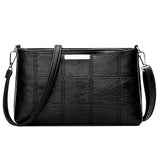Women's Tassel Handbag Plaid Messenger Bag Shoulder Solid Square Bag