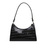 Crocodile Pattern Retro Casual Totes Shoulder Bag PU Leather Chain Handbags