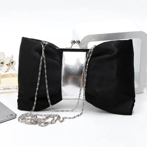Women's Bow Chain Handbag Dinner Bag