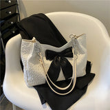 Canvas Women Shoulder Bag Large Tote Shopper Bag Bowknot Female Bags